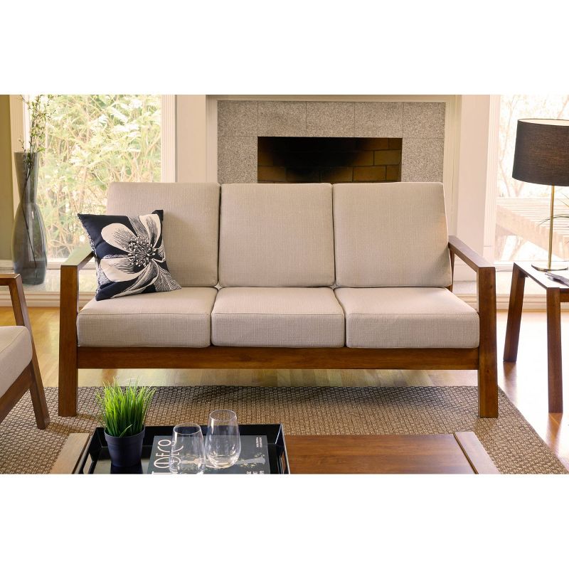 Carlyle Mid-Century Modern Sofa Barley Tan - Handy Living