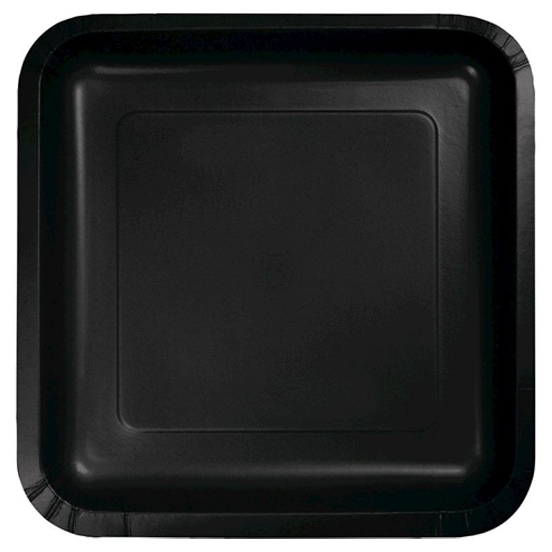 Sparkle and Bash 80-Pack 60th Birthday Disposable Paper Plates 9" Black Party Supplies