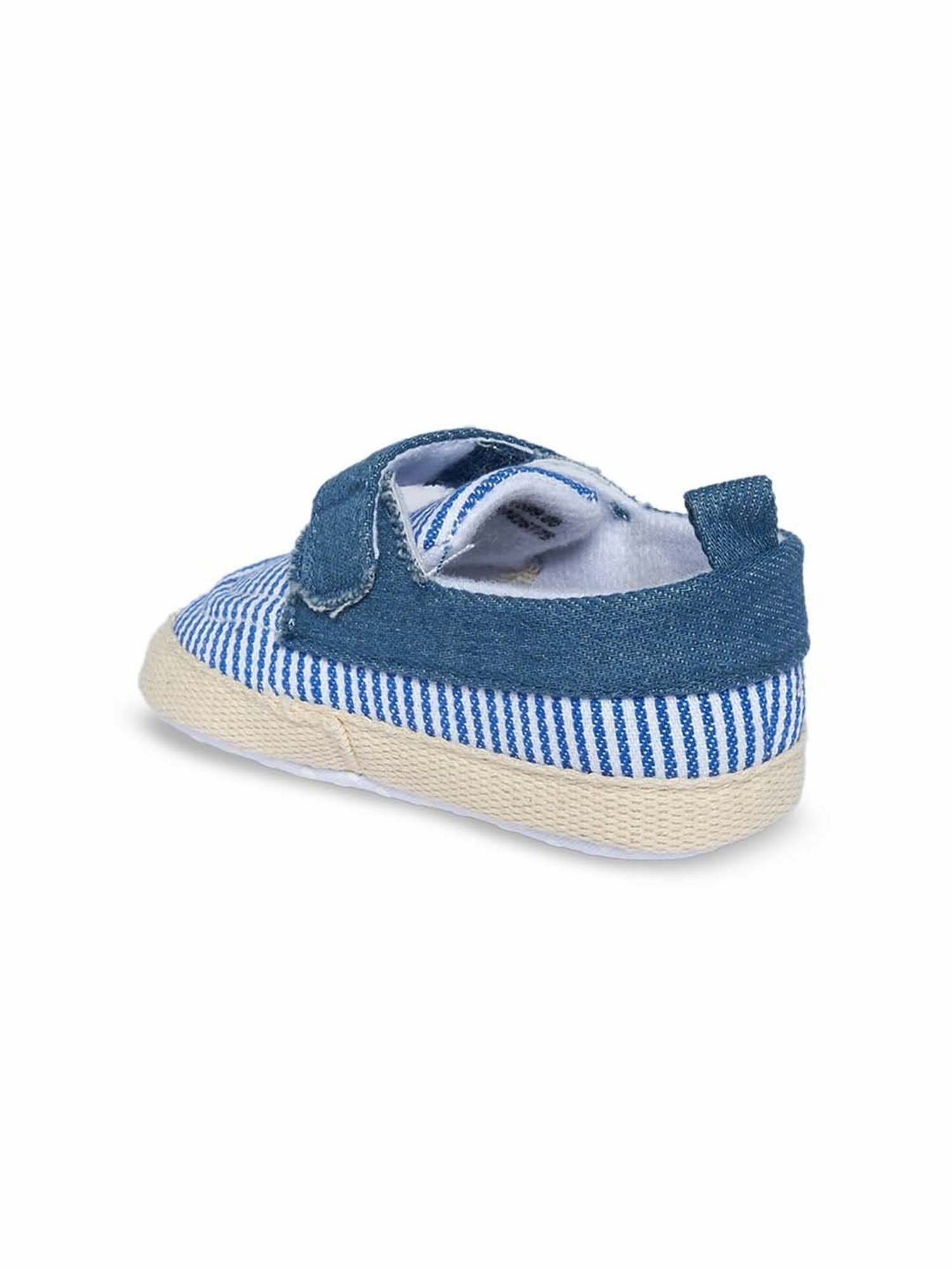 Baby Moo Kids Brown & White Velcro Shoes