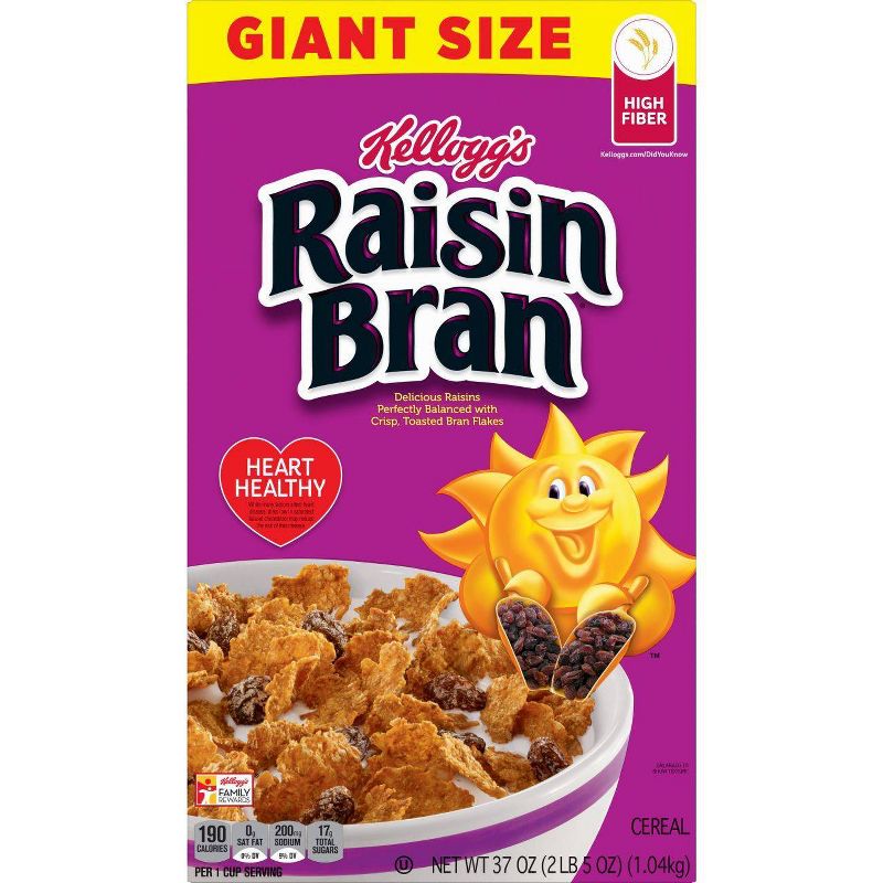 Raisin Bran Breakfast Cereal - 37oz - Kellogg's