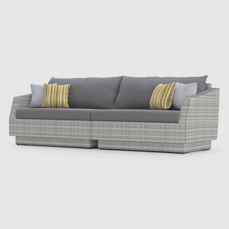 Cannes 8pc Outdoor Seating Set - Gray - RST Brands
