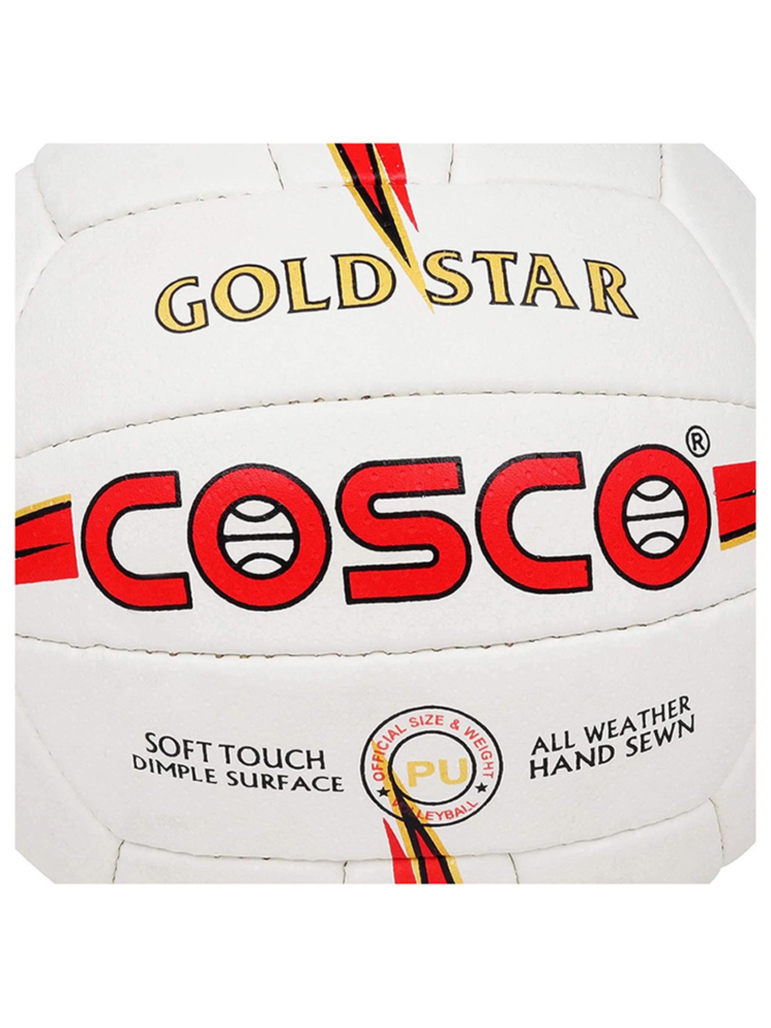 Cosco Gold Star Volleyball (White) Size - Standard