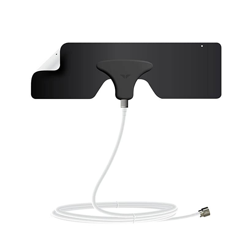 Leaf Metro TV Antenna, Indoor, Portable, 25 Mile Range, Original Paper-thin, Reversible, Paintable, 4K-Ready HDTV, 10 Foot Detachable Cable, Premium Materials for Performance, USA Made, MH-110543