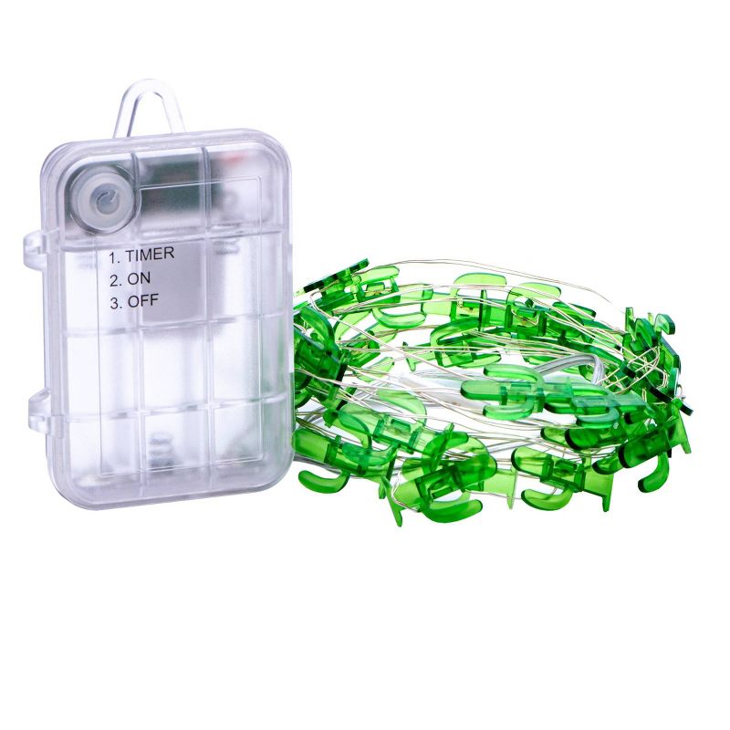 30ct Battery Operated Cactus LED Fairy String Lights - Sterno Home