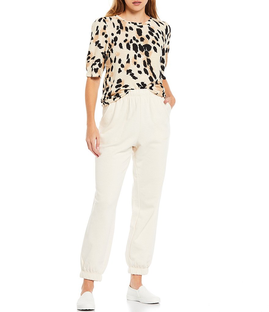 Sanctuary Perfect Knit Elastic Waist Pull-On Coordinating Sweatpants