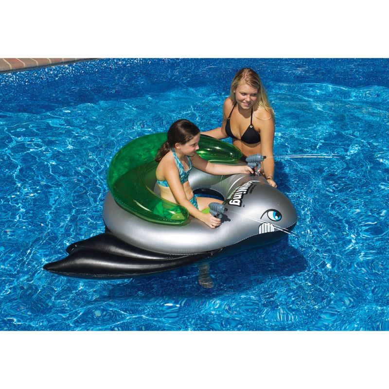 NEW Swimline 90797 BatWing Fighter Inflatable Tube Squirt Blaster w/ Air Pump