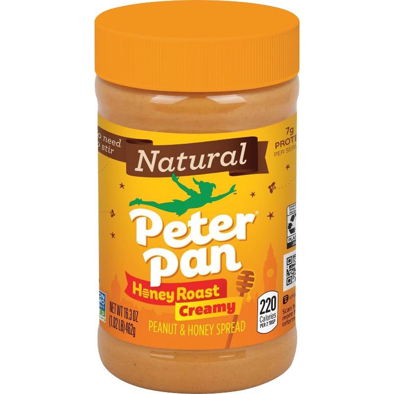 Peter Pan 100% Natural Creamy Honey Roast Peanut Butter 16.3oz