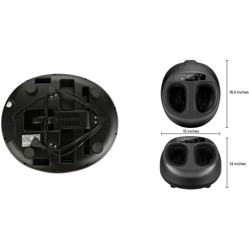 Dartwood Foot Massager for Relieving Foot and Muscle Pain with Heat and Deep Kneading