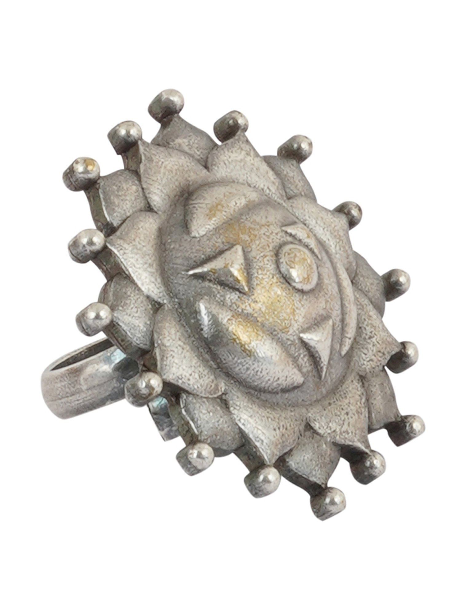 Teejh Ethnic Naazni Silver Oxidized Rings for Women