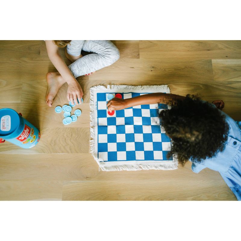 Chuckle & Roar 3-in-1 Checkers, Tic-Tac-Toe, Snakes & Ladders Family Game Set