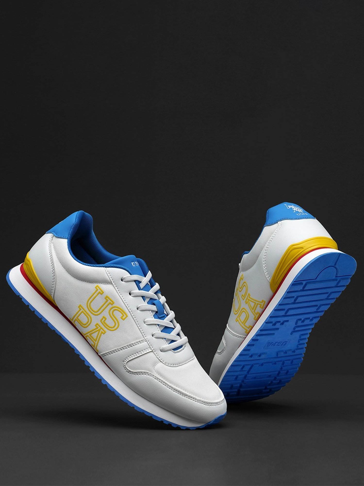 U.S. Polo Assn. Men's CREGON White Casual Sneakers