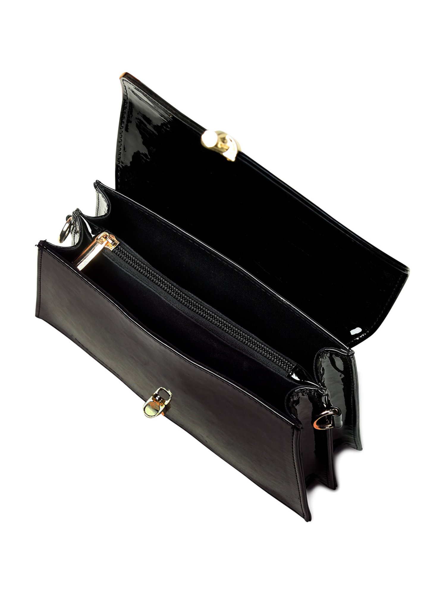 PELLE LUXUR Black Medium Satchel