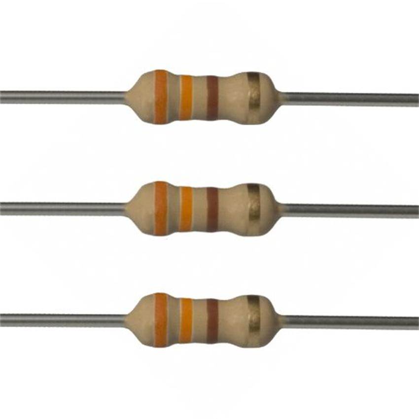 330 Ohm Resistors, 1/4 W, 5% (Pack of 10)