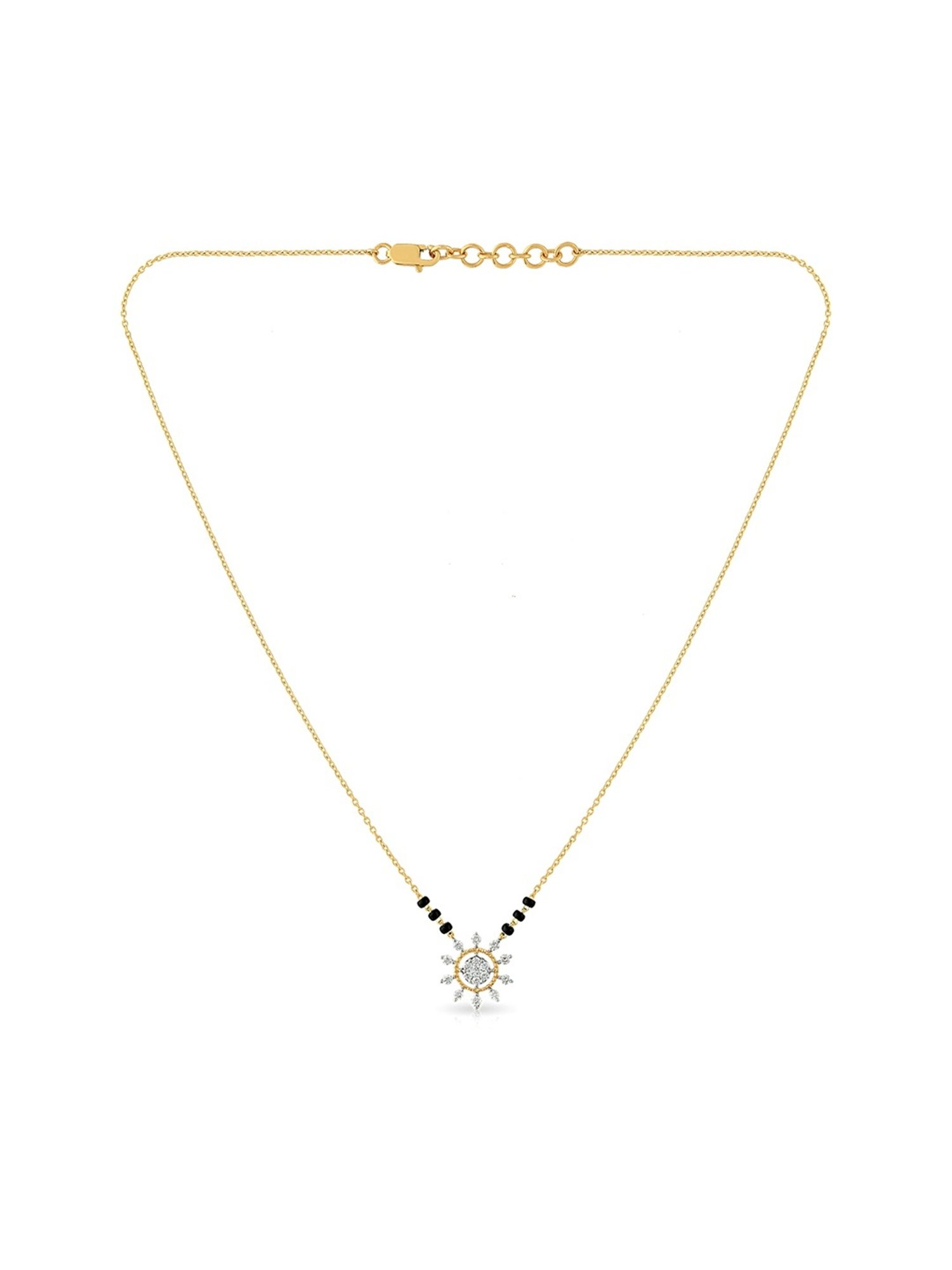 Waman Hari Pethe Jewellers 18k Gold & Diamond Mangalsutra for Women