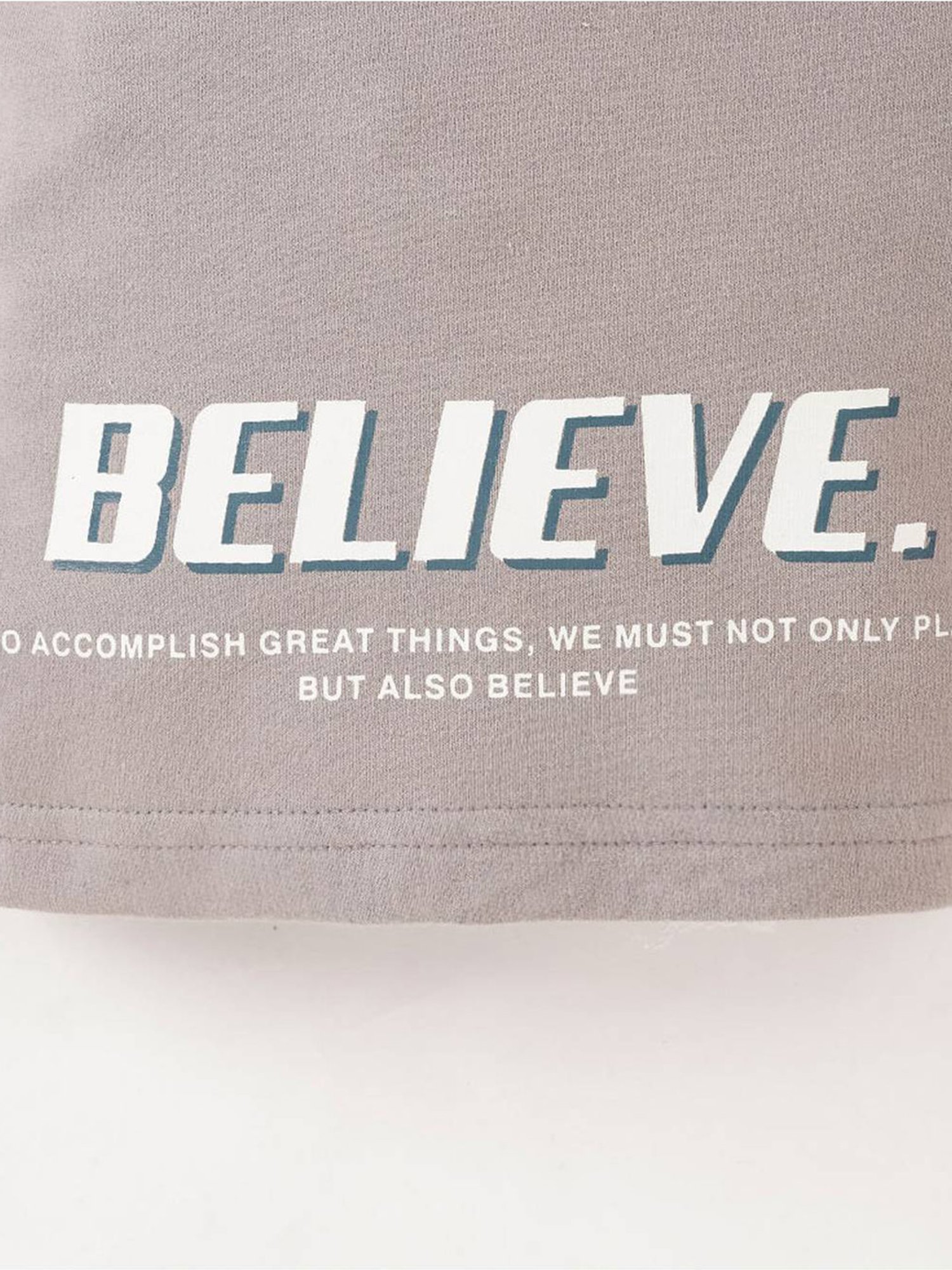 Edheads Kids Grey Cotton Printed Shorts