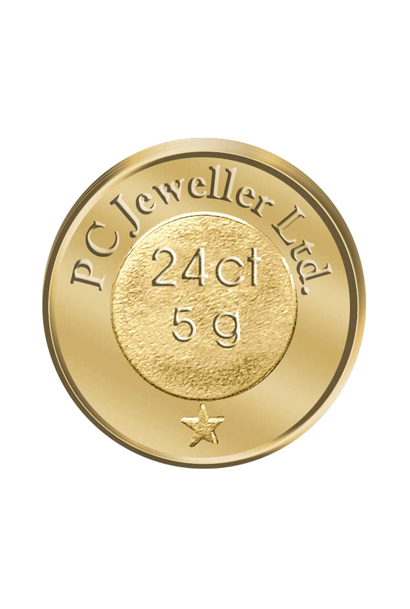 PC Jeweller Floral 24k (995) 5gm Gold Coin