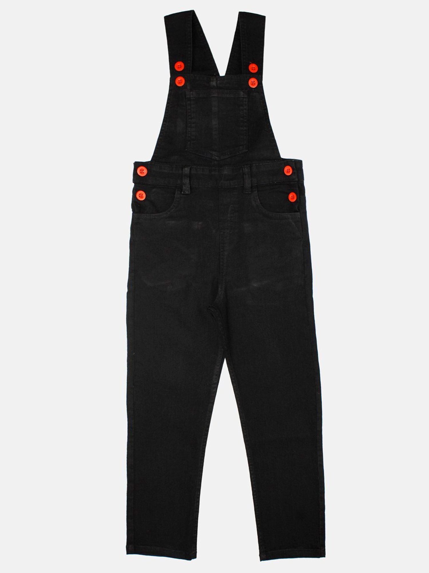 Kiddopanti Kids Blue Solid Dungaree