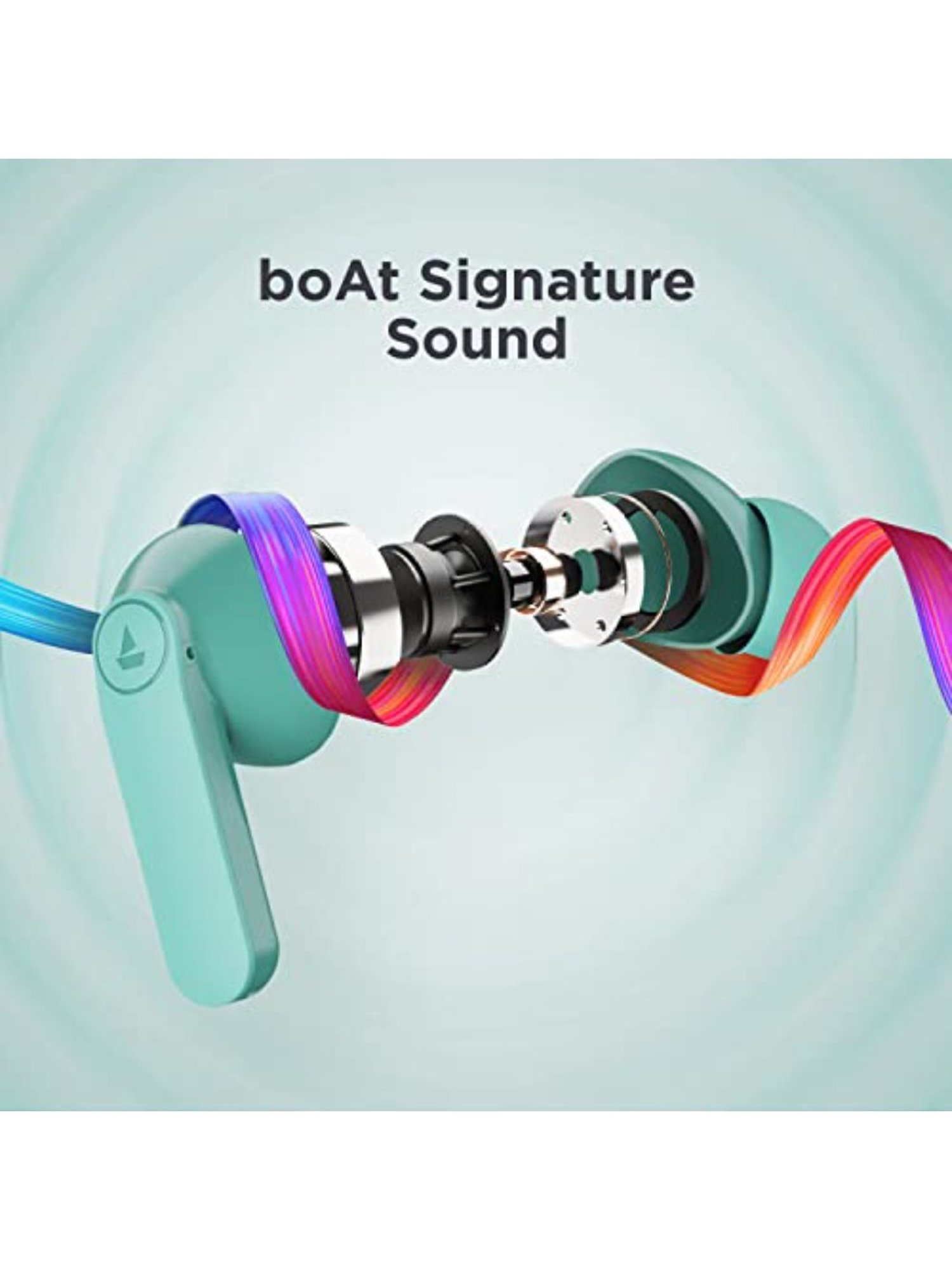 Boat Airdopes 121 PRO True Wireless in Ear Earbuds Signature Sound (Mint Cascade)