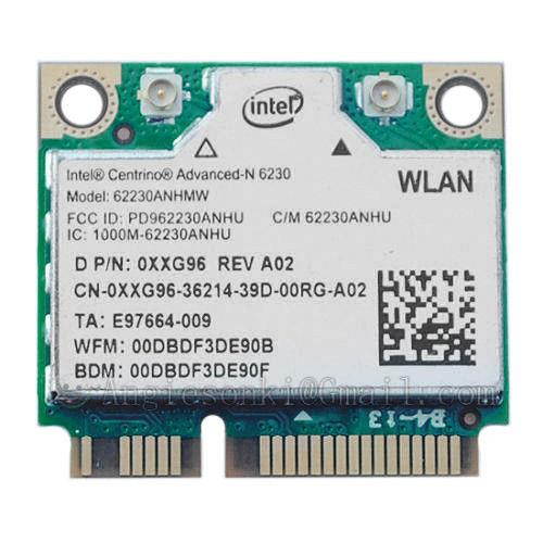 intel centrino advanced-n 62230ANHMW 6230 Wireless+ BLUETOOTH 3.0 WiFi WLAN CARD