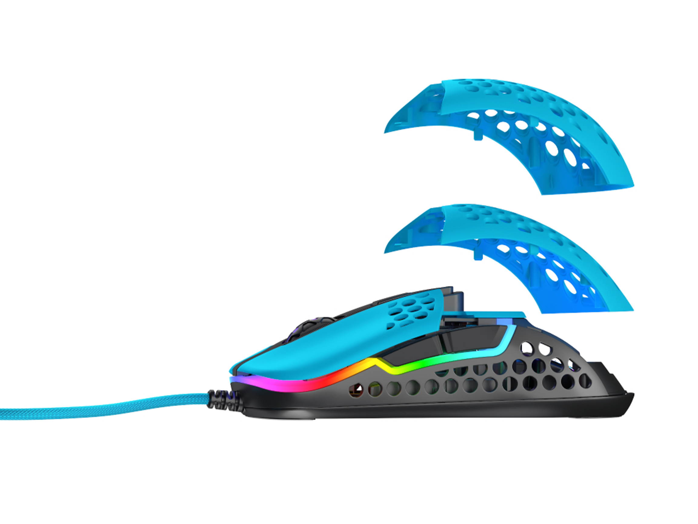 xtrfy M42 RGB Miami Blue Wired Optical Ultra-Light Gaming Mouse