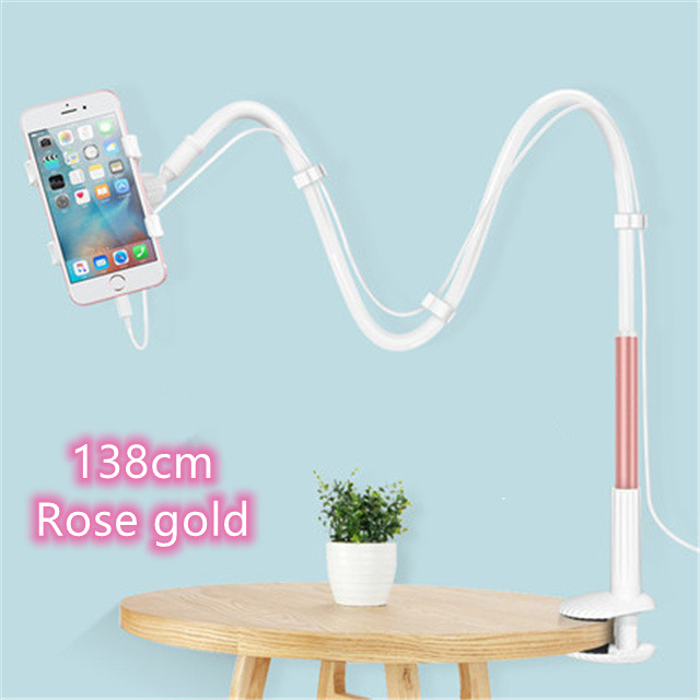 Phone holder,Flexible Long Arm Mobile Phone Holder Stand Lazy  for 3.5 to 6.3 inch phones Cell Phone Holder Desk for Phone Table