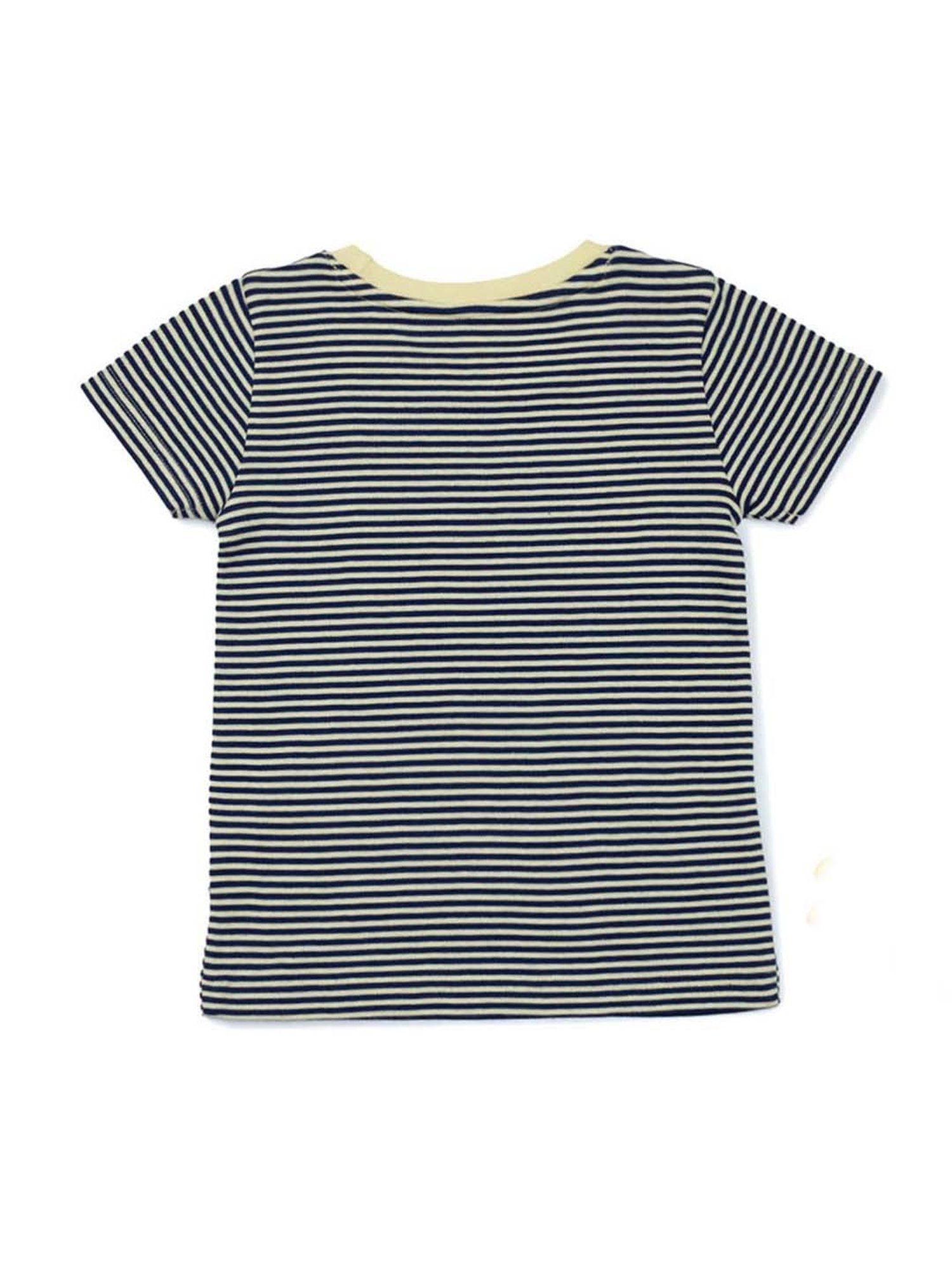 Pranava Kids Blue & Yellow Printed T-Shirt (Pack of 2)