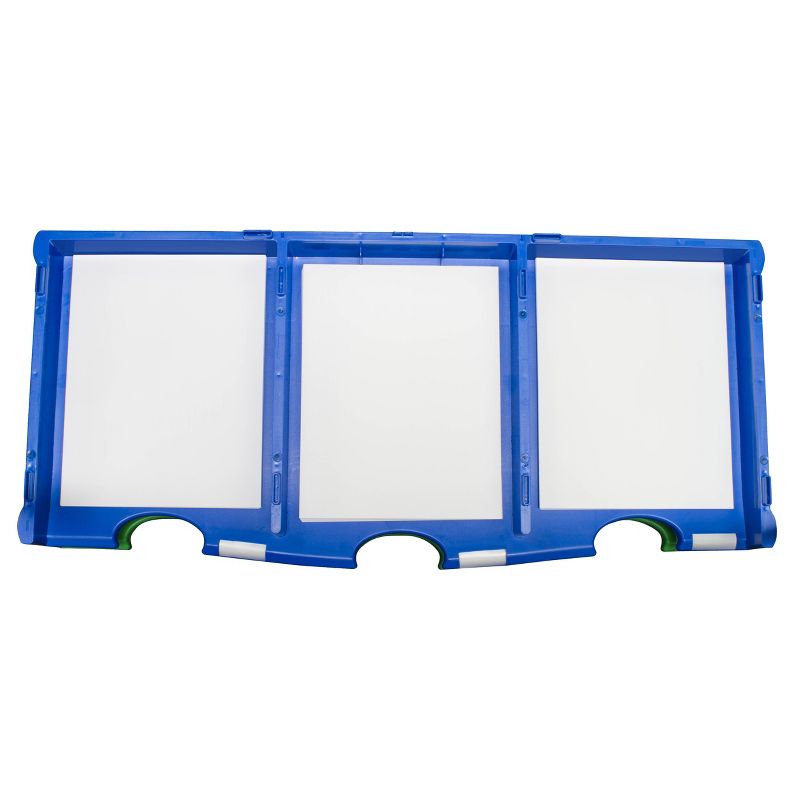 Storex 6 Compartment Literature or Paper Organizer - Yellow/Green/Blue