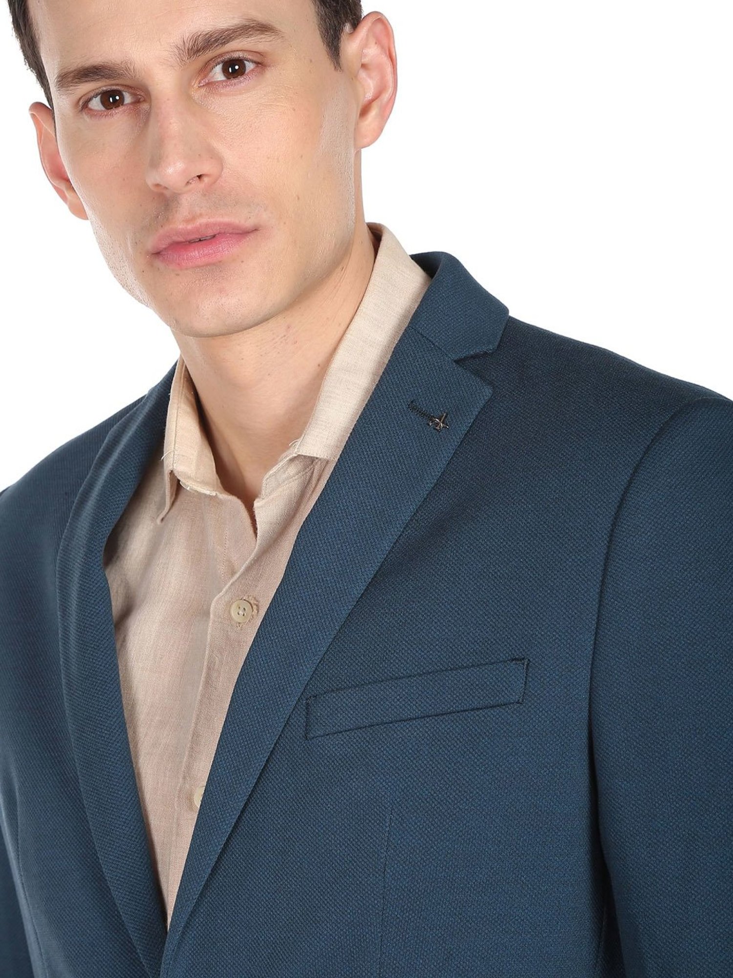 Arrow Blue Slim Fit Blazer