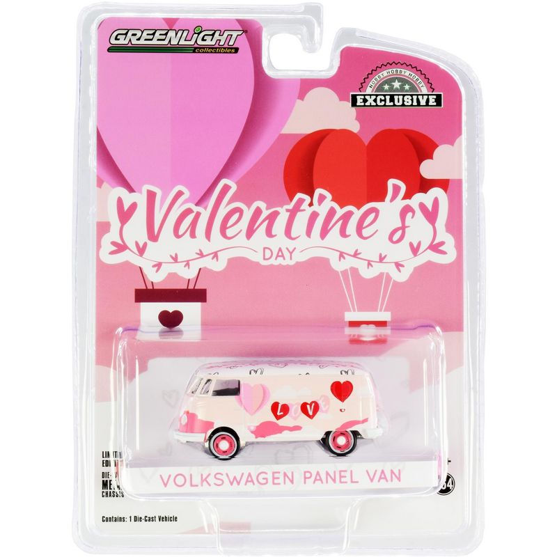 Volkswagen Panel Van "Valentine's Day 2021" "Hobby Exclusive" 1/64 Diecast Model by Greenlight