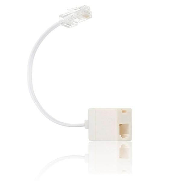 5pcs RJ11 6P4C Female To Ethernet RJ45 8P8C Male F/M Adapter Converter Cable Phone -