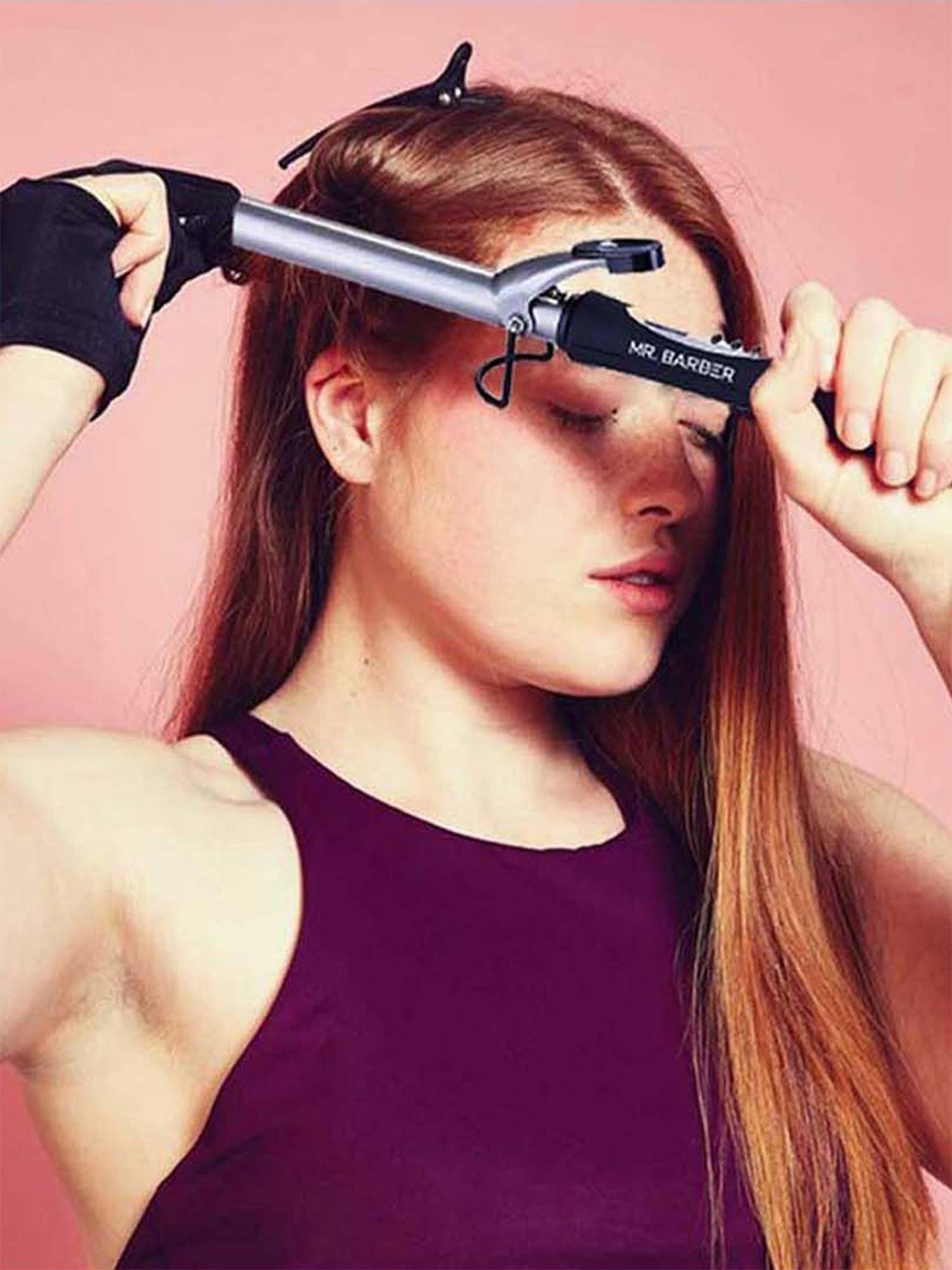 Mr. Barber Curl On CO-25 Curling Tong (Black)