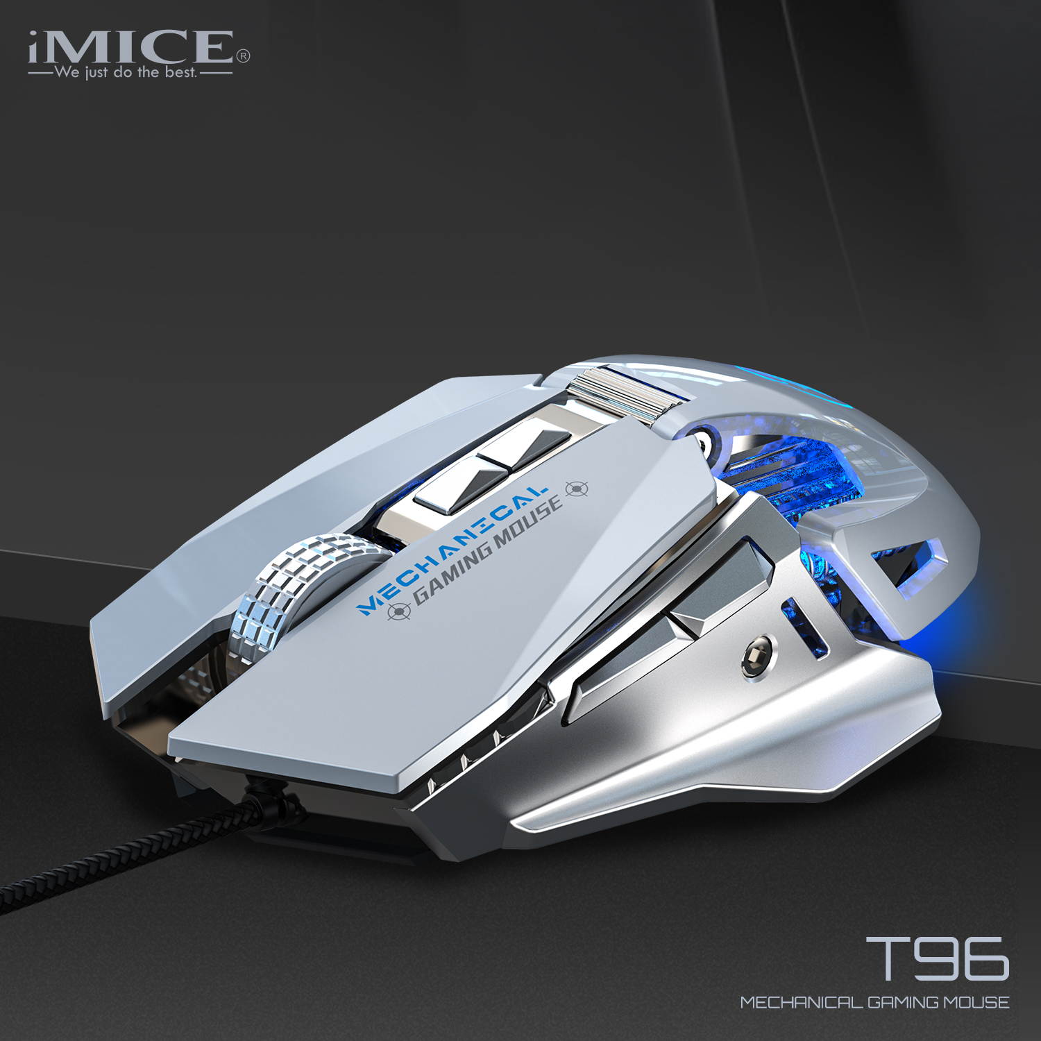 IMICE brand 2020 new 7-button 7200DPI game mouse programmable T96 mechanical mouse