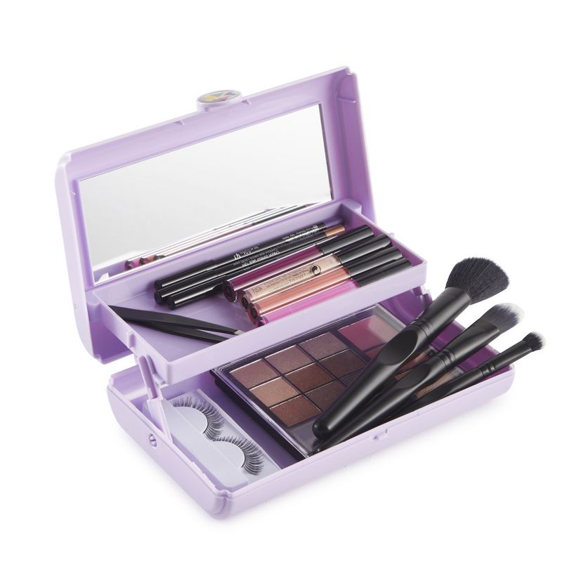 Retro Caboodles Take it Touch up Tote- Lilac