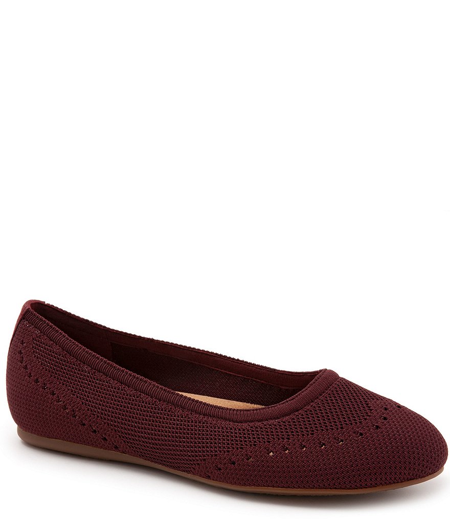 SoftWalk Santorini Tailored Stretch Knit Slip On Flats