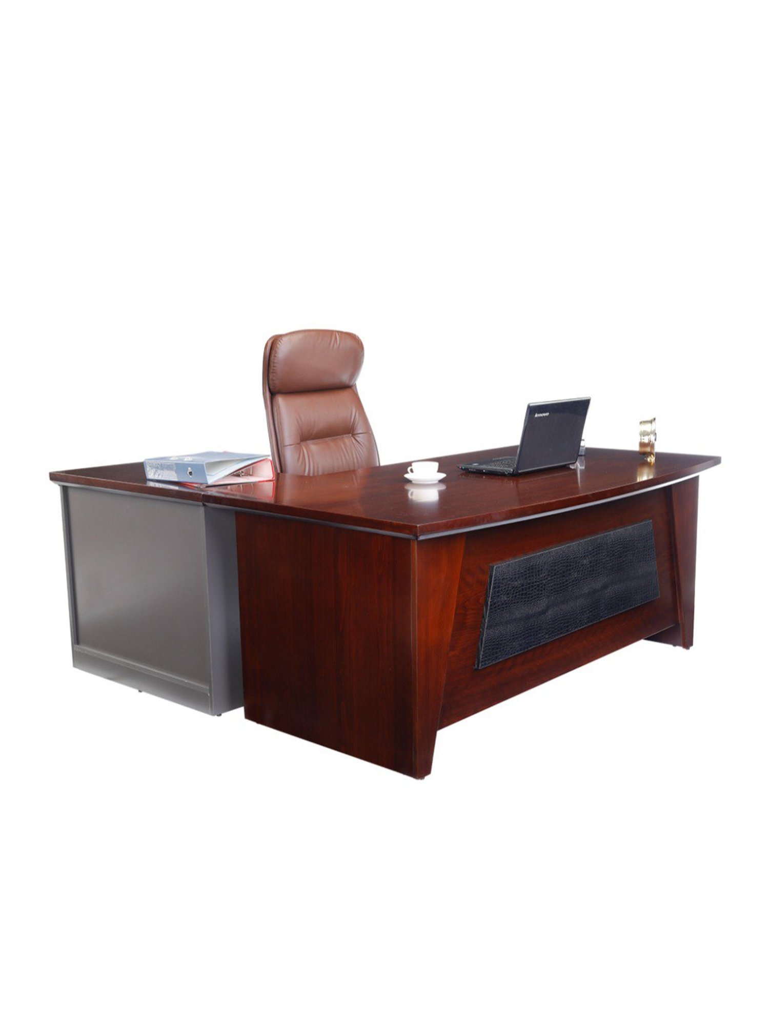 Durian Bliss Black Premium Leatherette Executive Chair