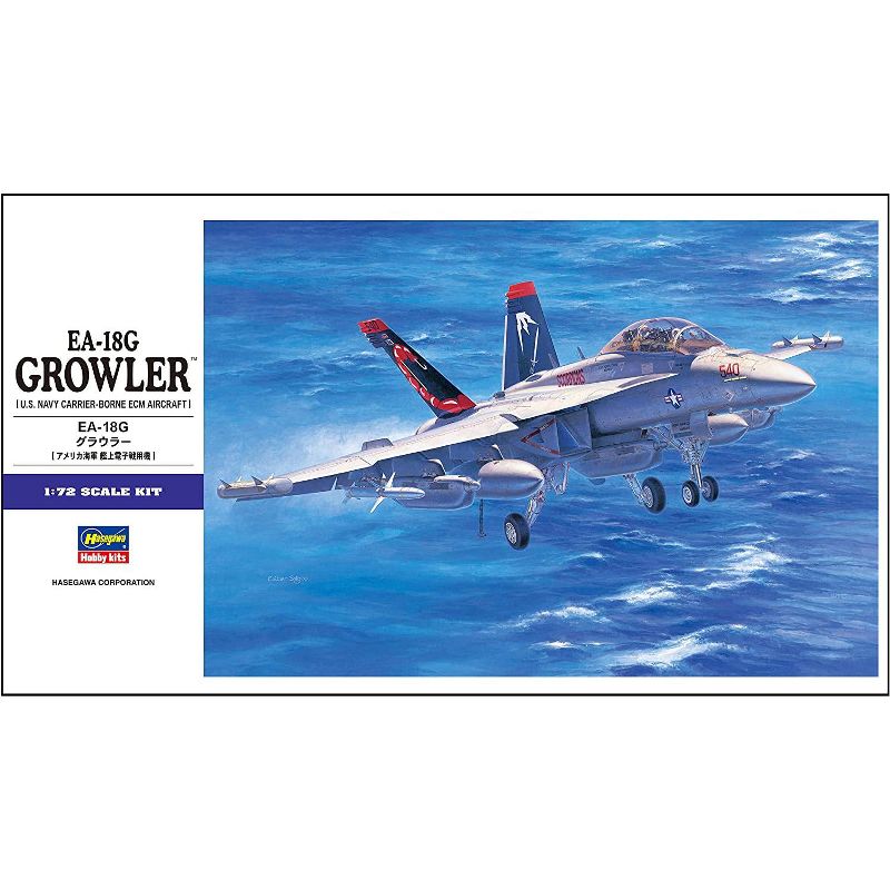 Hasegawa 01568 Boeing EA-18G Growler USN ECM Aircraft 1/72 Scale Model Kit