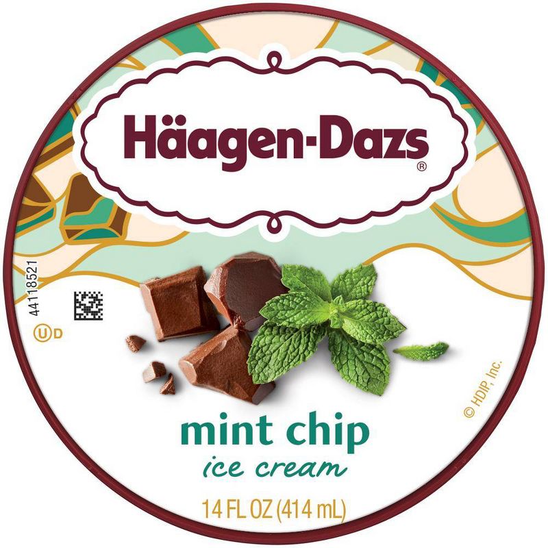 Haagen-Dazs Mint Chip Ice Cream - 14oz