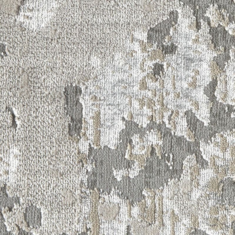 12'X15' Rectangle Loomed Mosaic Design Area Rug Silver - Feizy