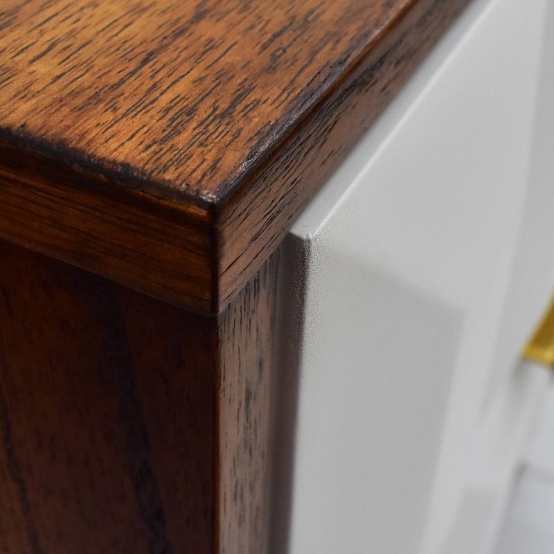 Ginny 2 Drawer Nightstand Walnut - Steve Silver Co.