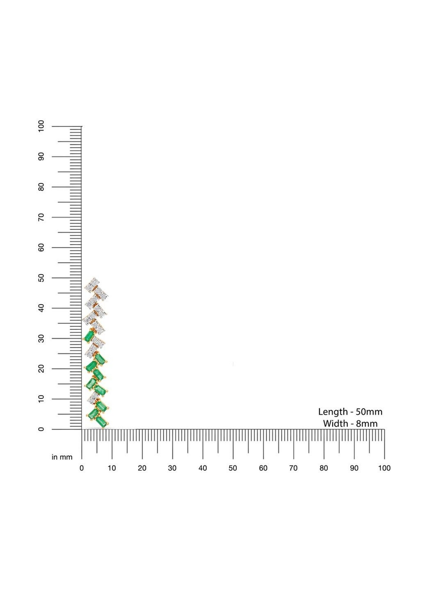 Mia by Tanishq Nature's Finest 14k Gold Enchanting Criss Cross Diamond Stud Earrrings for Women