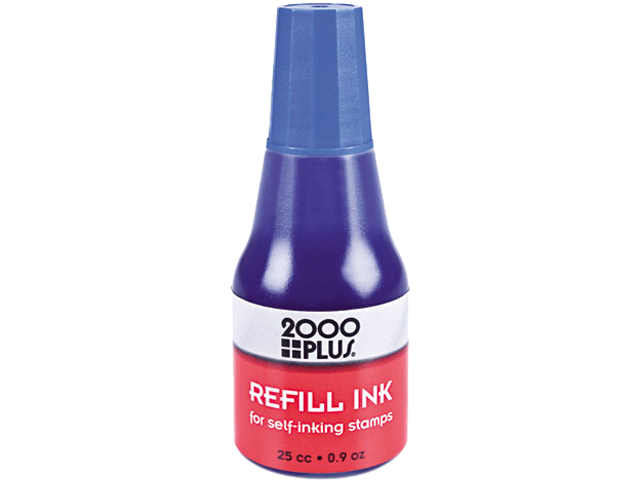 2000 PLUS 2000 PLUS Self-Inking Refill Ink, Blue, .9 oz Bottle