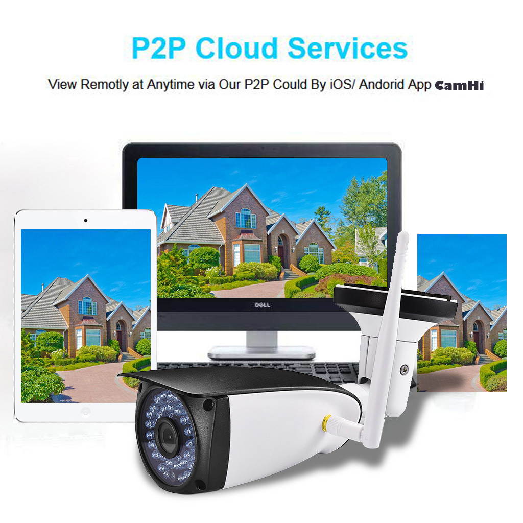 HD 1080P Home Security With Night Vision Motion Detection Waterproof Camera US