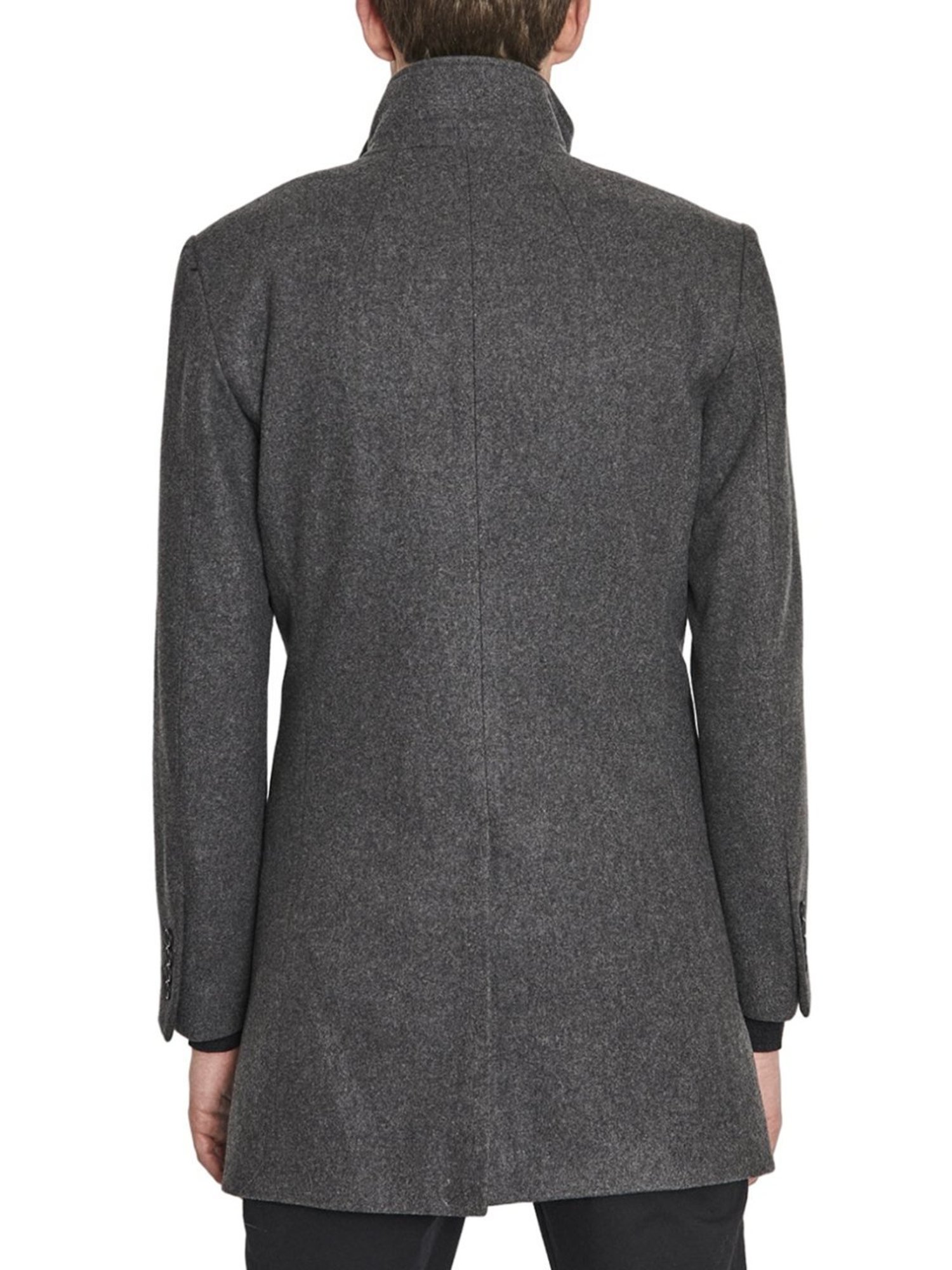 Bruun & Stengade Grey Slim Fit Coats