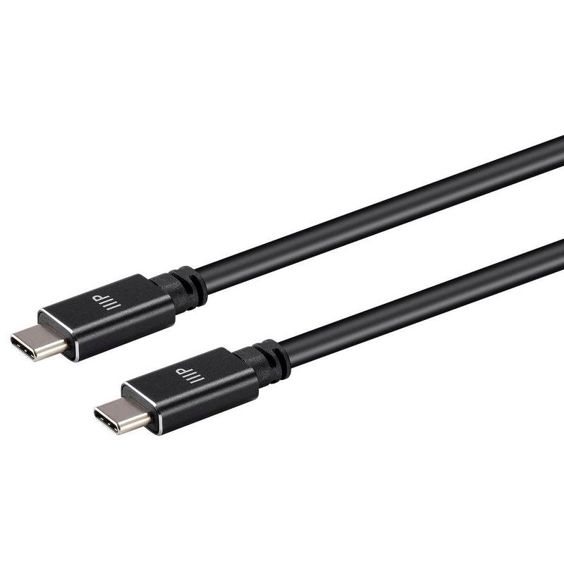 Monoprice Ultra Compact USB Type-C 3.2 Gen2 Cable - 1 Meter (3.3 Feet) Black (5 Pack) 10Gbps, 5A, SuperSpeed, 4K Video, PD Fast Charge, For MacBook