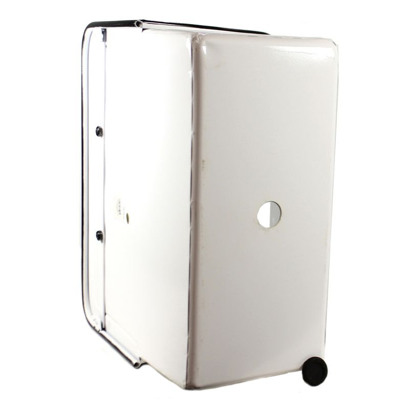 Gerson International 18-Inch Diameter Galvanized Metal Circular Wall Planter, Silver