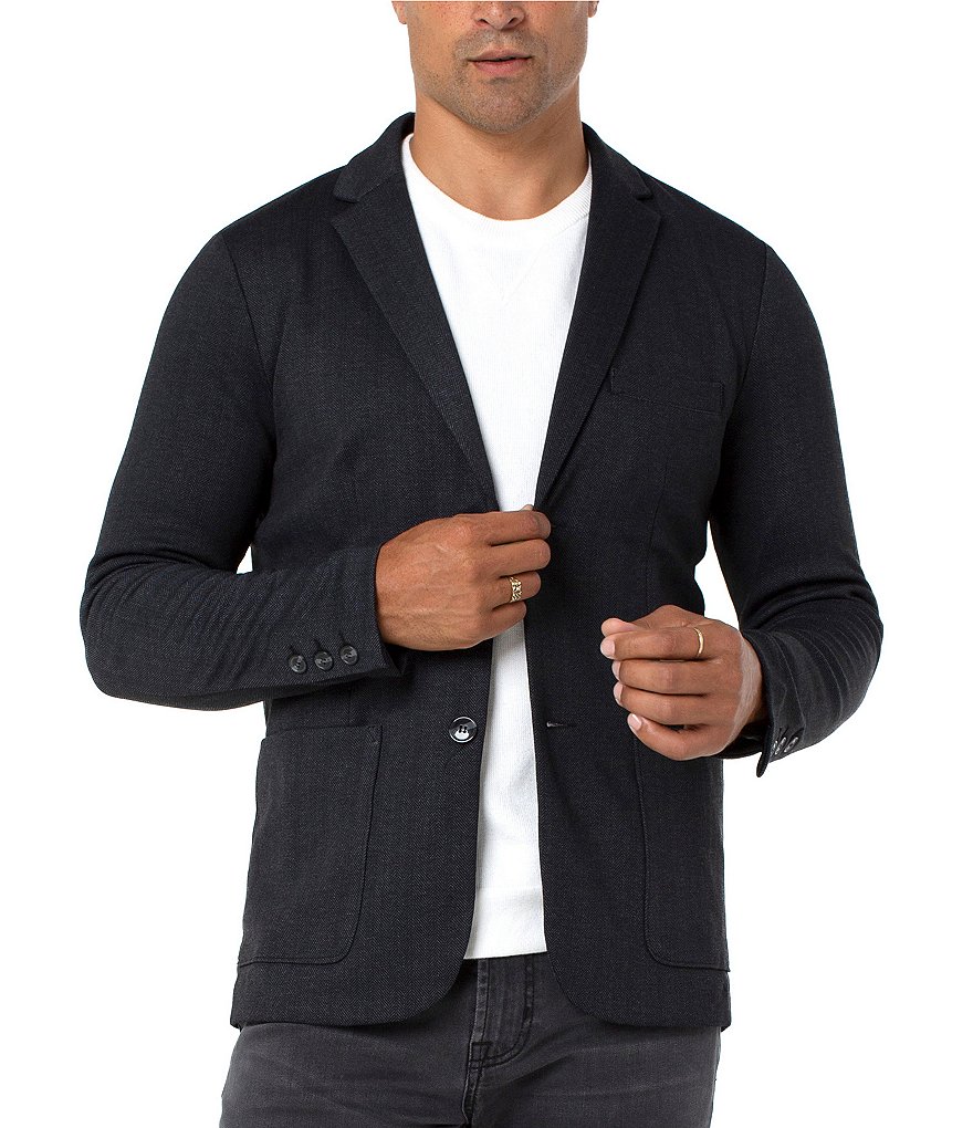 Liverpool Los Angeles Herringbone Knit Travel Jacket