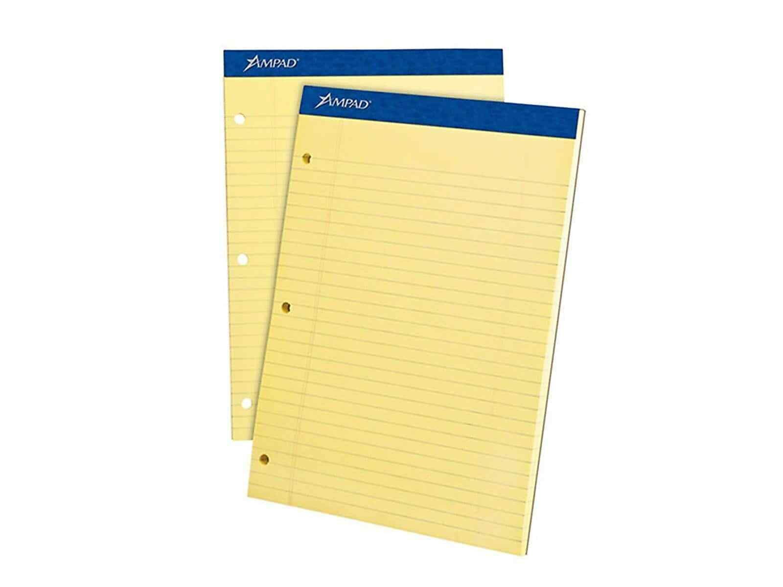 Ampad Double-Sheet Notepad, 8.5 x 11.75, Wide 20-243
