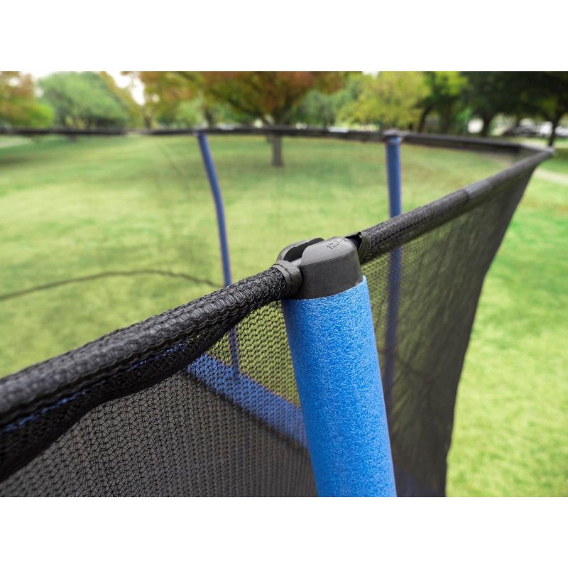Costway 14 Ft Multicolored Trampoline Recreational Exercise w/ Safety Net Ladder