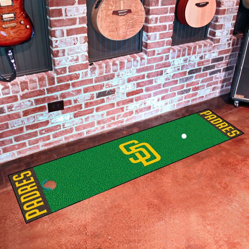 MLB San Diego Padres 1.5'x6' Putting Mat - Green
