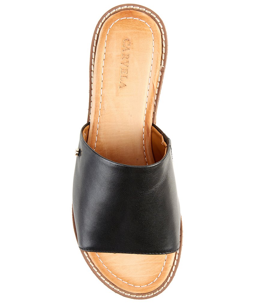 Carvela Kue Leather Wedge Sandals